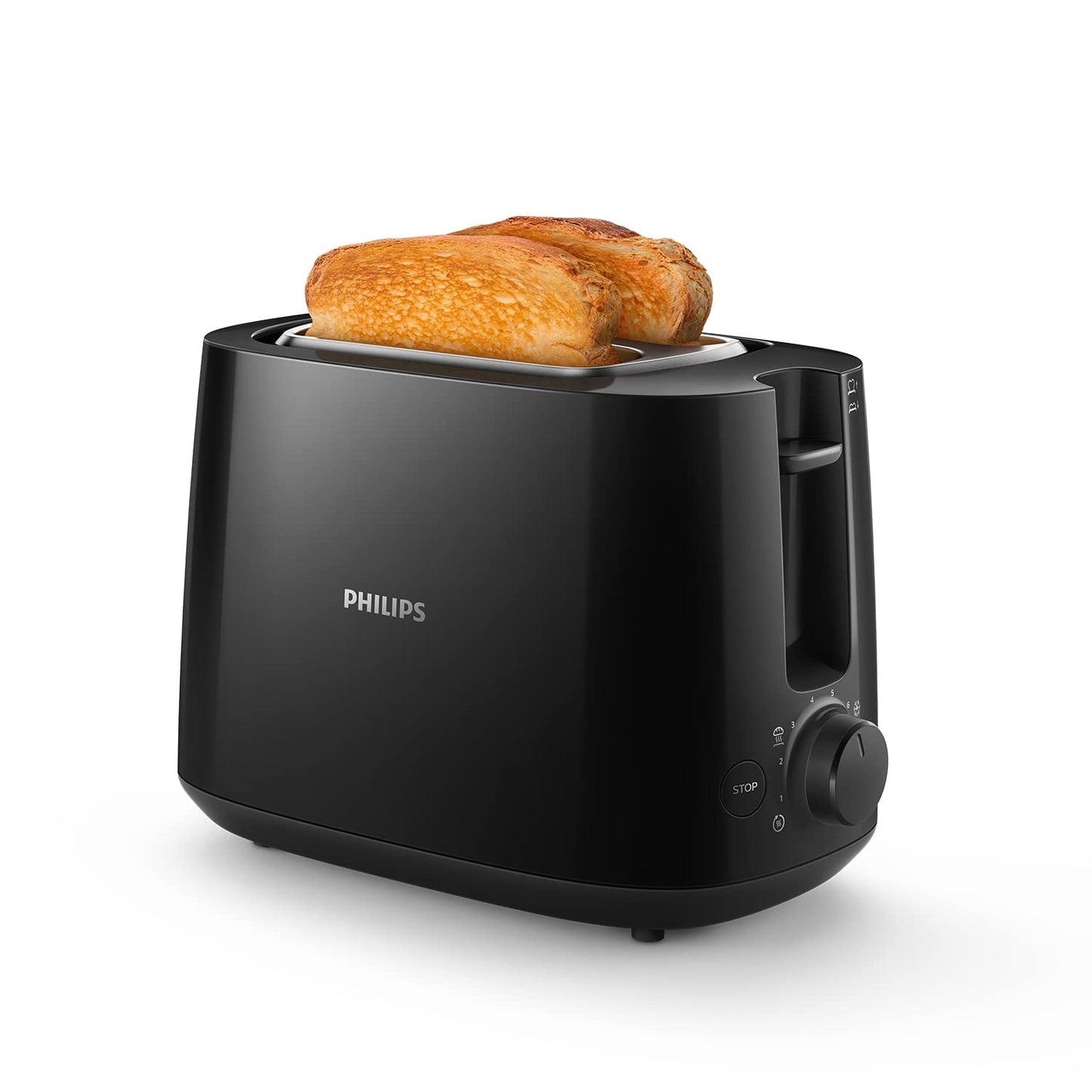 👉 Toaster mit 2 Schlitzen – 8 Bräunungsstufen, Brötchenaufsatz, Auftau- & Aufwärmfunktion, Liftfunktion, Abschaltautomatik, Schwarz